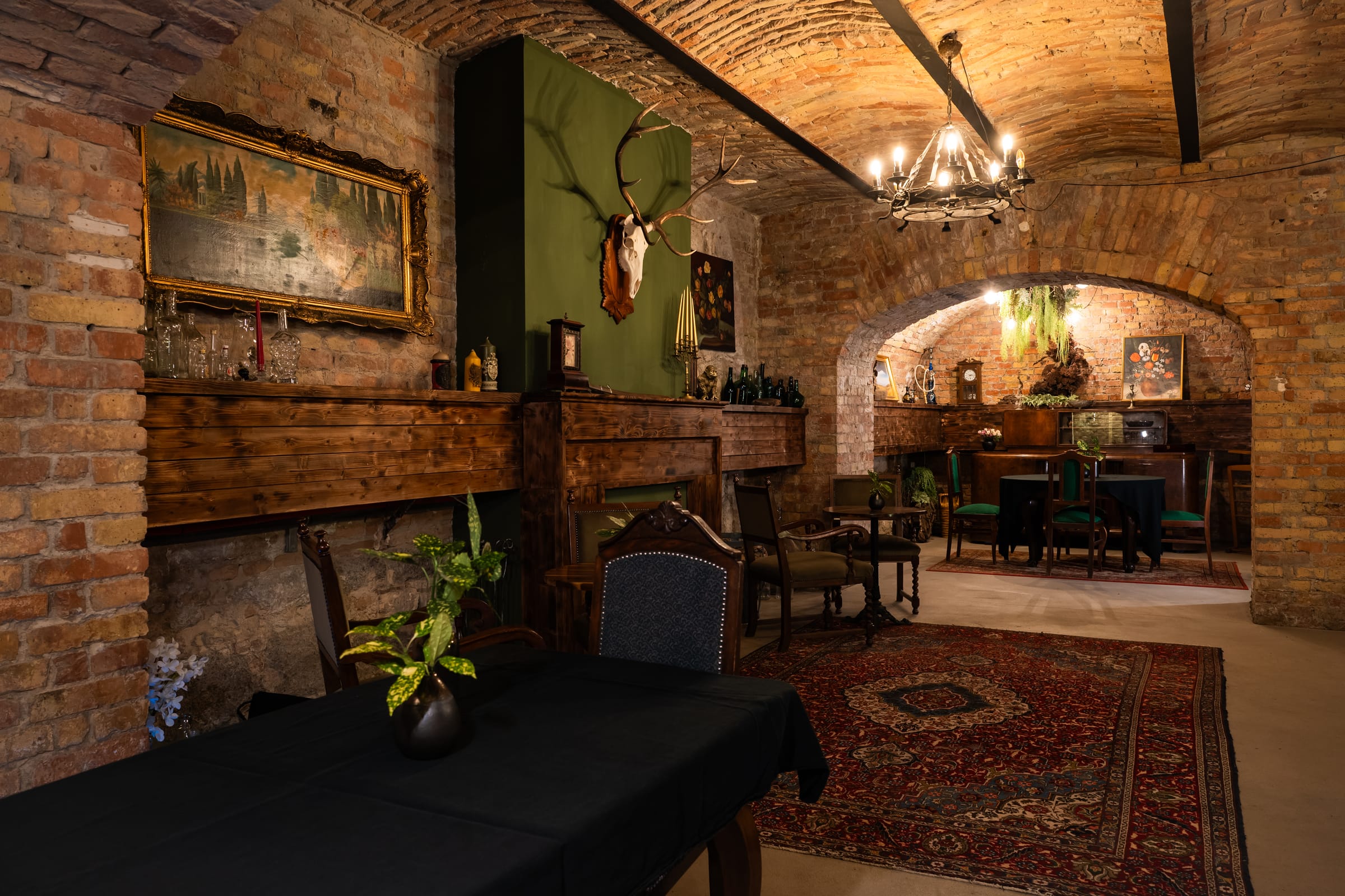 A terem rendezvényre készen